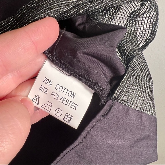 Eyedoll Button Down Swing Blouse Black Sparkle Mesh Hem - Picture 11 of 11